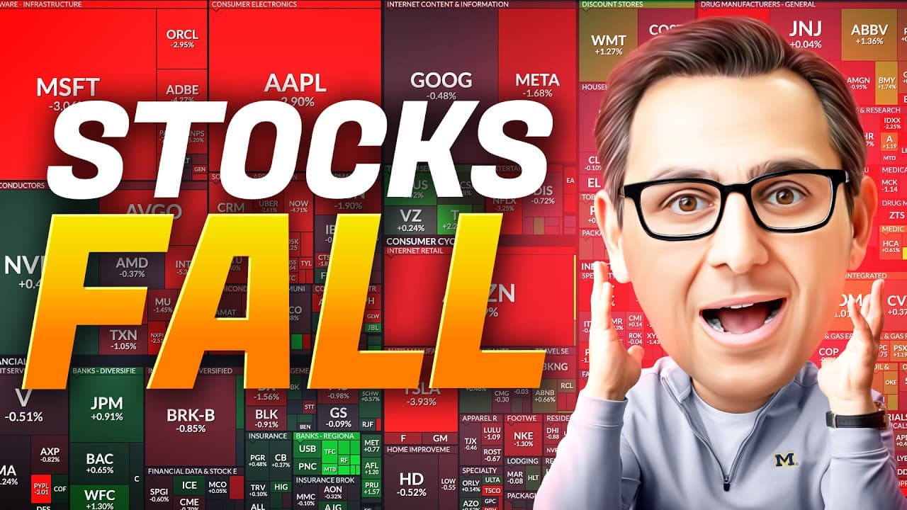 Stocks Fall as the FED NEWS Scares Investors thumbnail